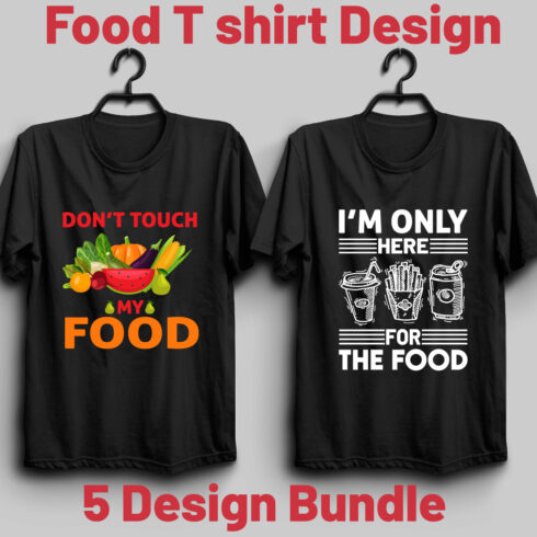 Food T shirt Design Bundle cover image.