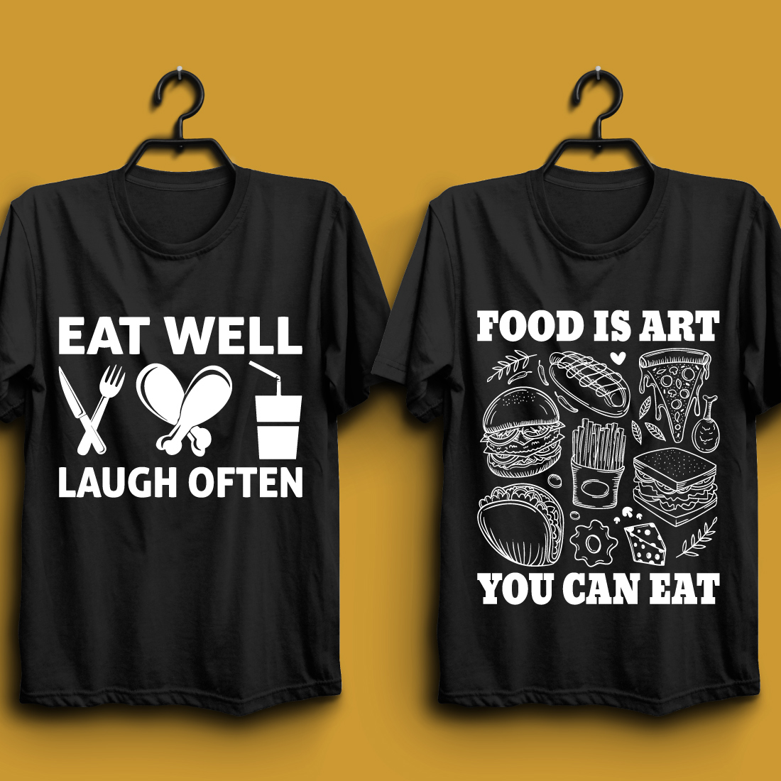 Food T shirt Design Bundle preview image.