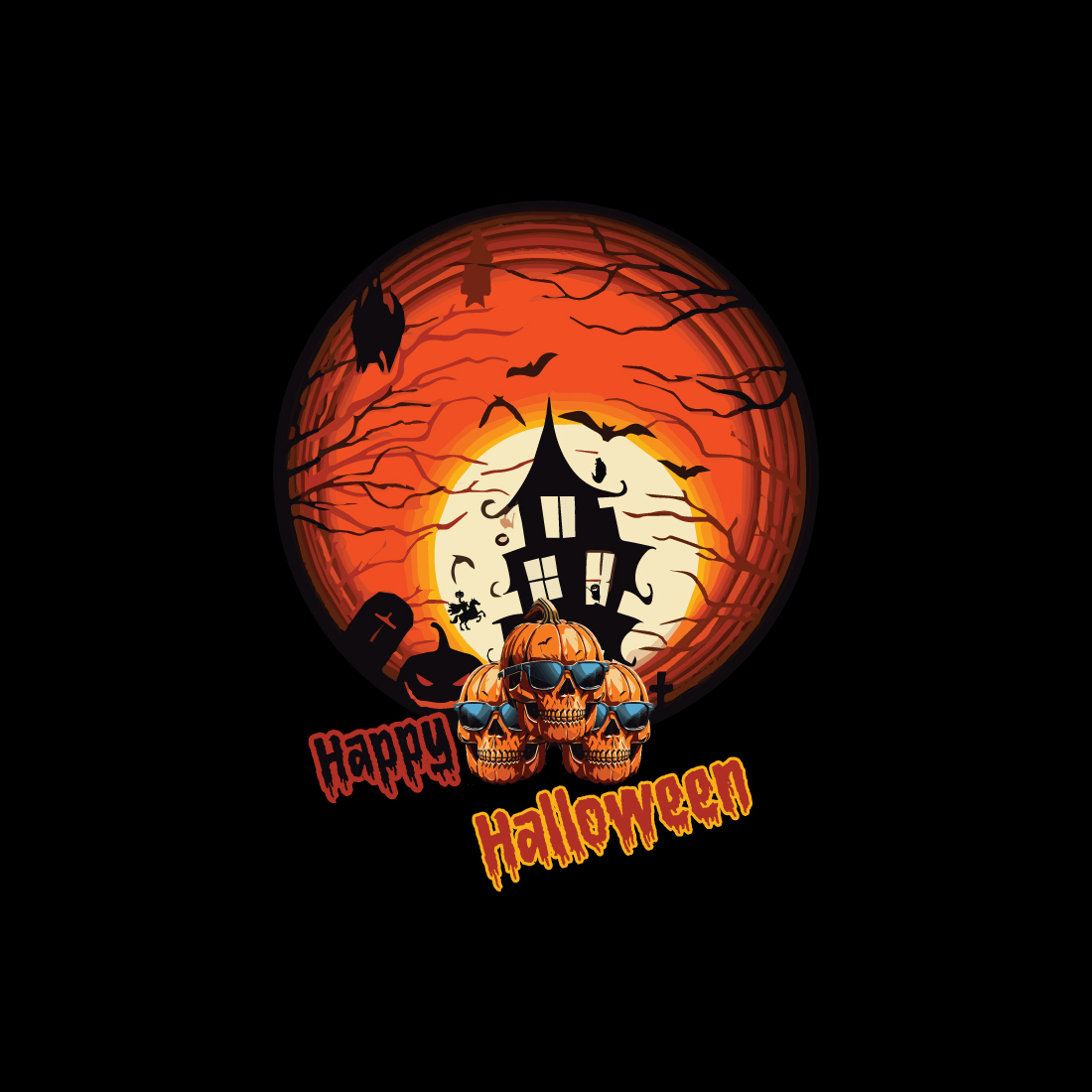 Halloween T shirt Design - t shirt for halloween preview image.