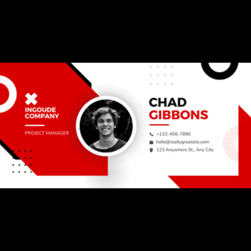 CHAD GIBBONS PROJECT MANAGER EMAIL SIGNATURE cover image.