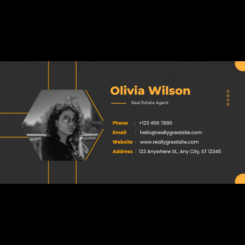 OLIVIA WILSON REAL ESTATE AGENT EMAIL SIGNATURE cover image.