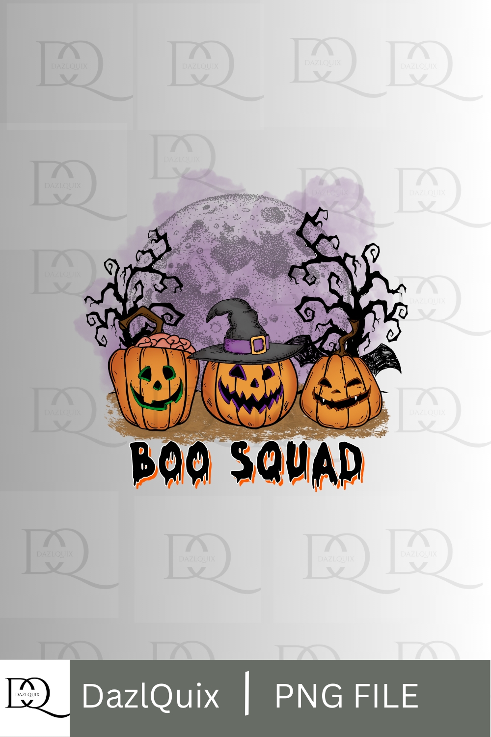 Halloween Boo Squad Pumpkin Boo pinterest preview image.