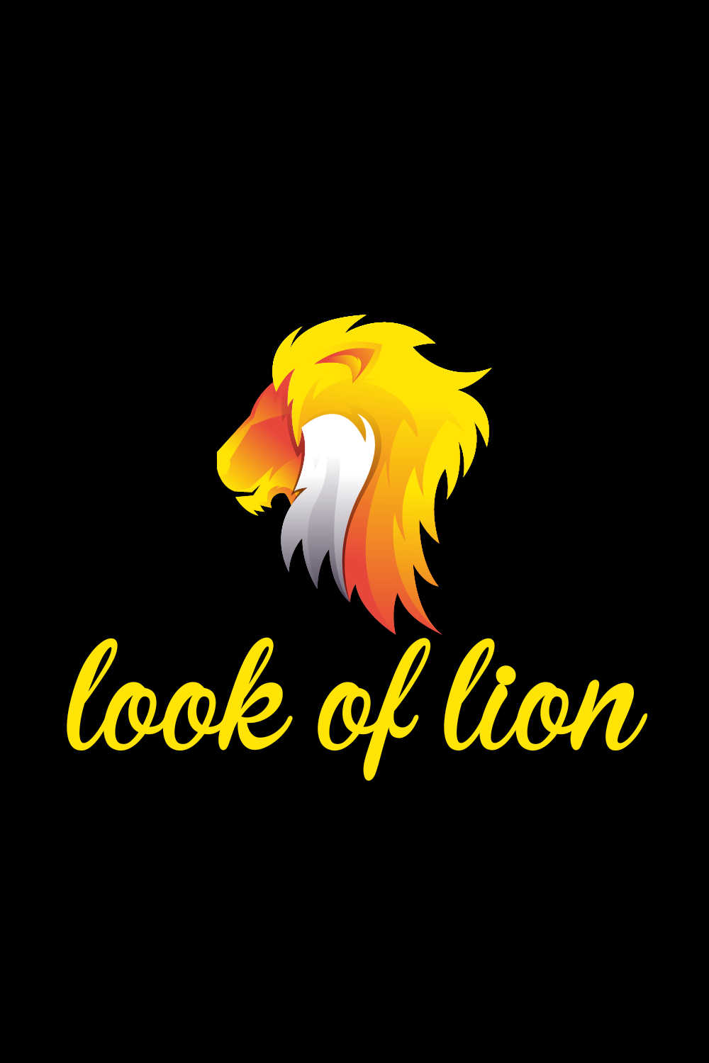 LOOK OF LION T-SHIRT pinterest preview image.