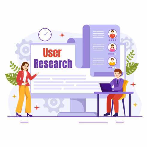 12 User Research Vector Illustration cover image.