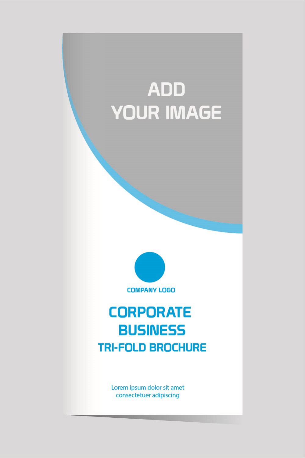 Vector corporate business trifold brochure design tenplate pinterest preview image.