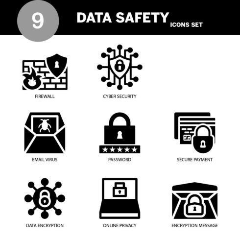 VECTOR DATA SAFETY ICON IN FILL VERSION cover image.