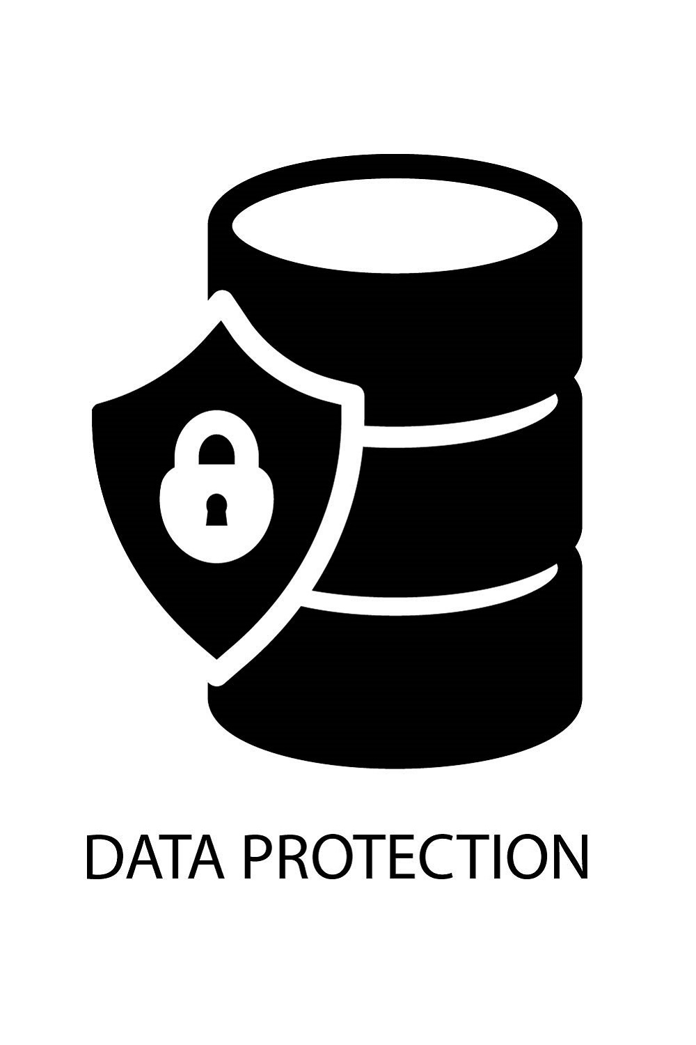 VECTOR DATA SAFETY ICON IN FILL VERSION pinterest preview image.
