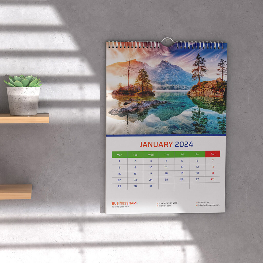 wall calendar 2024 - MasterBundles