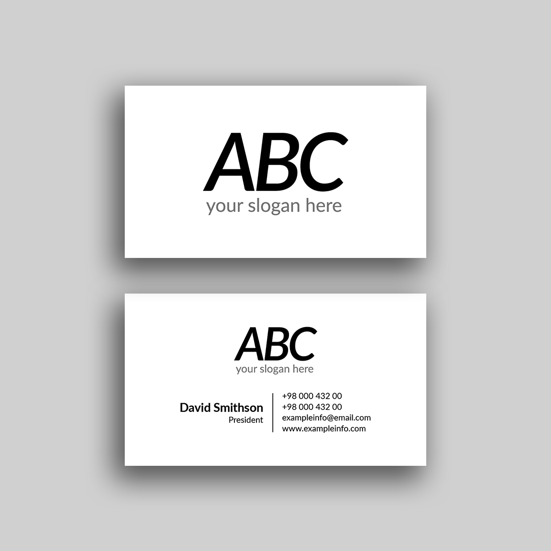 professional business card cover image.