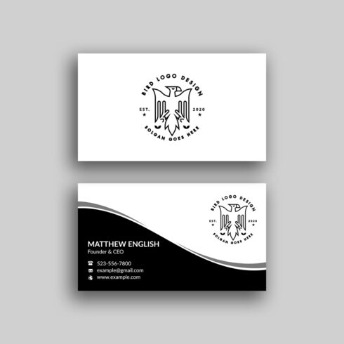 professional business card cover image.