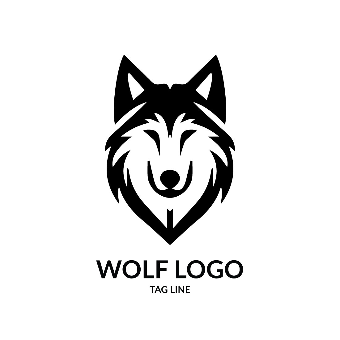 wolf head logo 279
