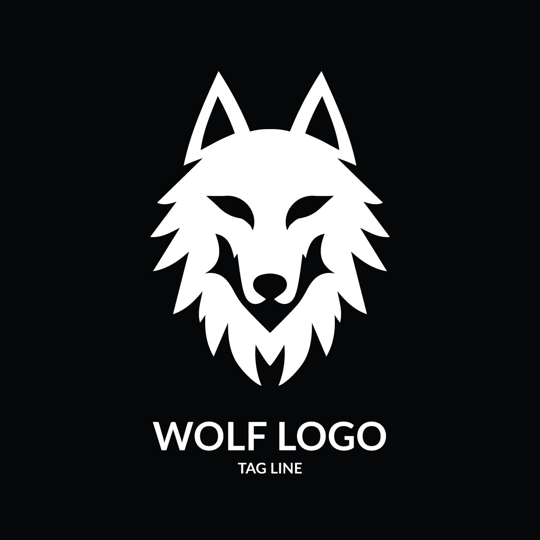 wolf head logo 408