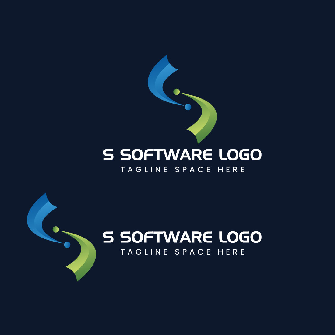 S software logo Brand Logo Template preview image.