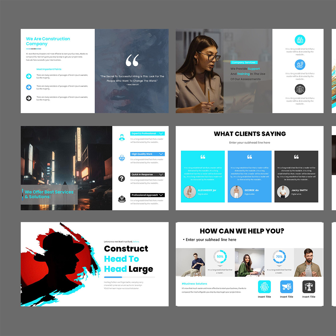 Hyper Animated Quick Keynote Presentation Template preview image.