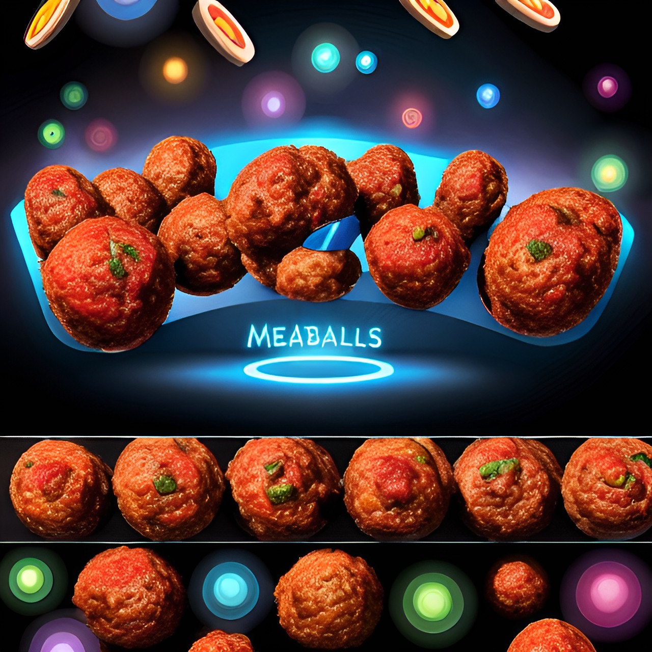 Meatballs delights: template for meatballs photo pinterest preview image.
