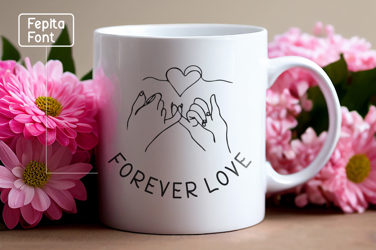 05 forever love from fepita feminine display font with mug mockup preview 367
