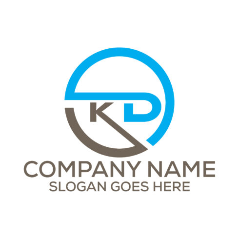 Letter KD Logo or Icon Design Vector Image Template cover image.