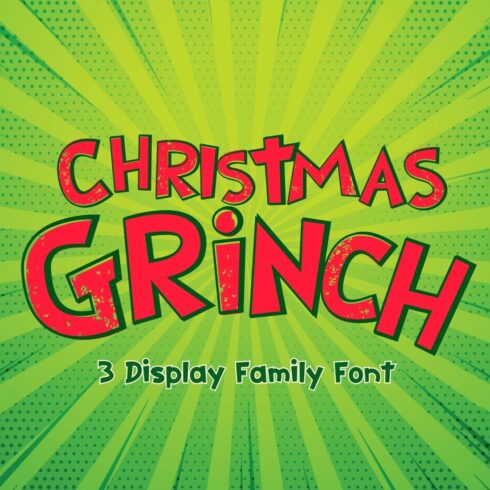 Christmas Grinch is a display font cover image.