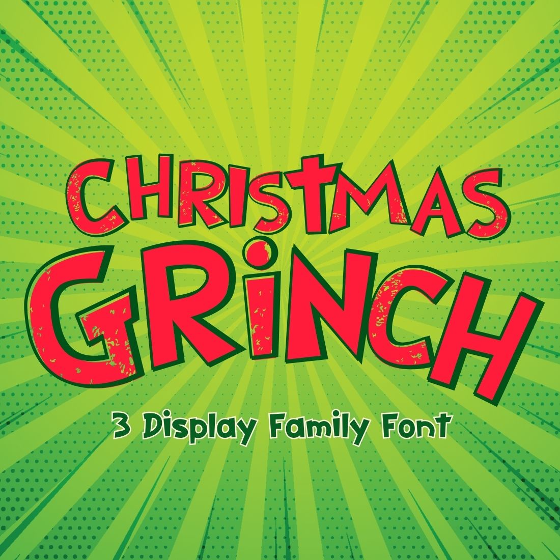 Christmas Grinch is a display font cover image.