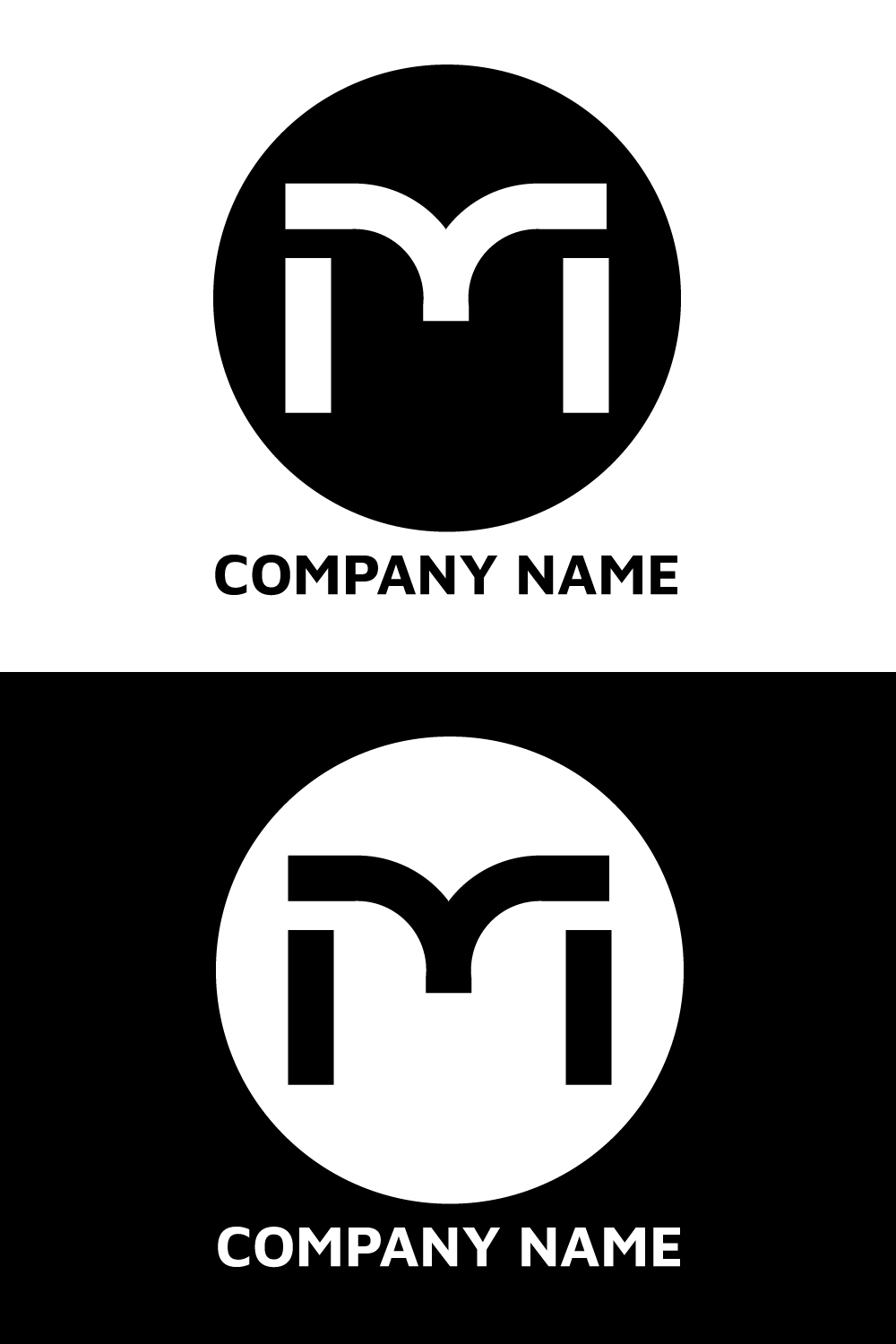 Circle M Letter Logo Design, Simple letter logo, Professional letter logo, Modern letter logo, Creative letter logo pinterest preview image.