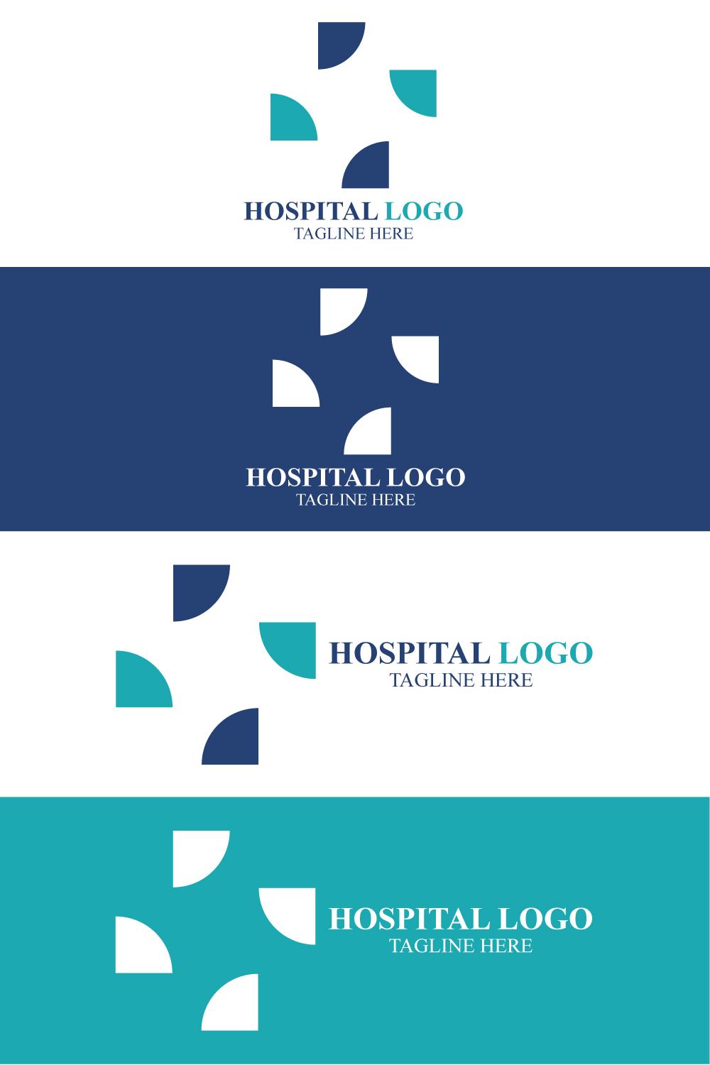 Unique Hospital Logo Design Service pinterest preview image.