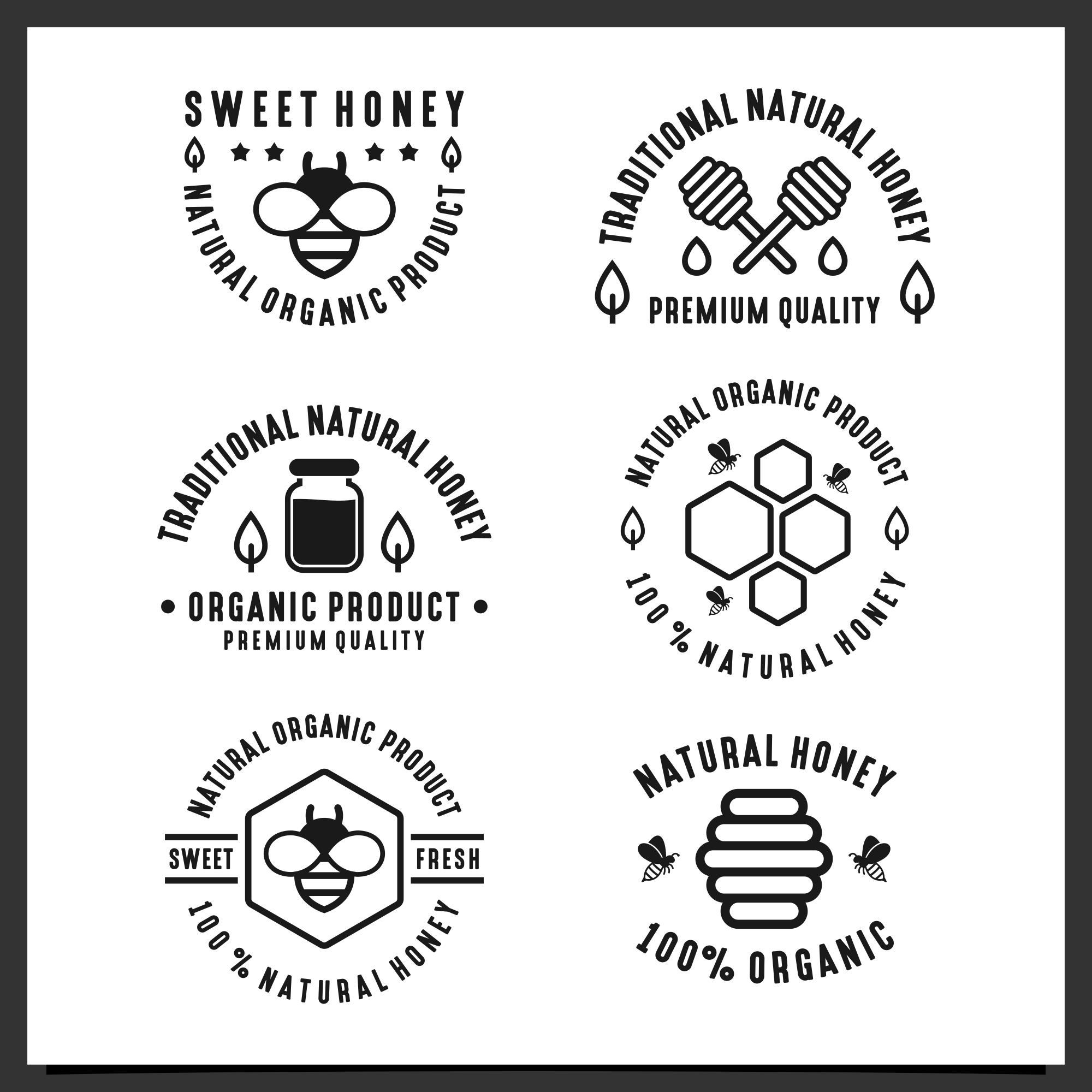 10 honey bee icon logo design collection 2 706