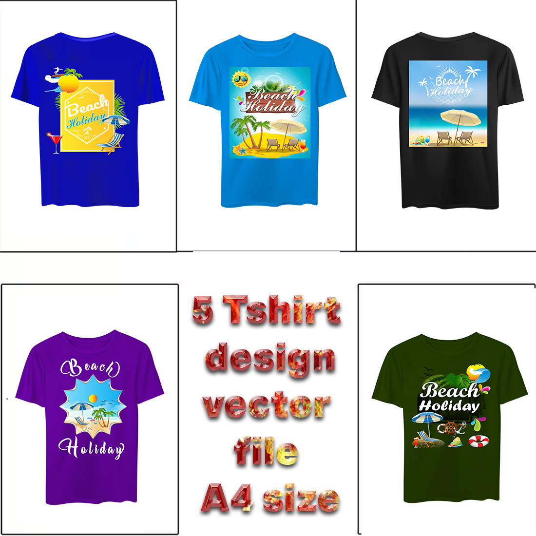 5 design of t shirt vector file eps file preview image.