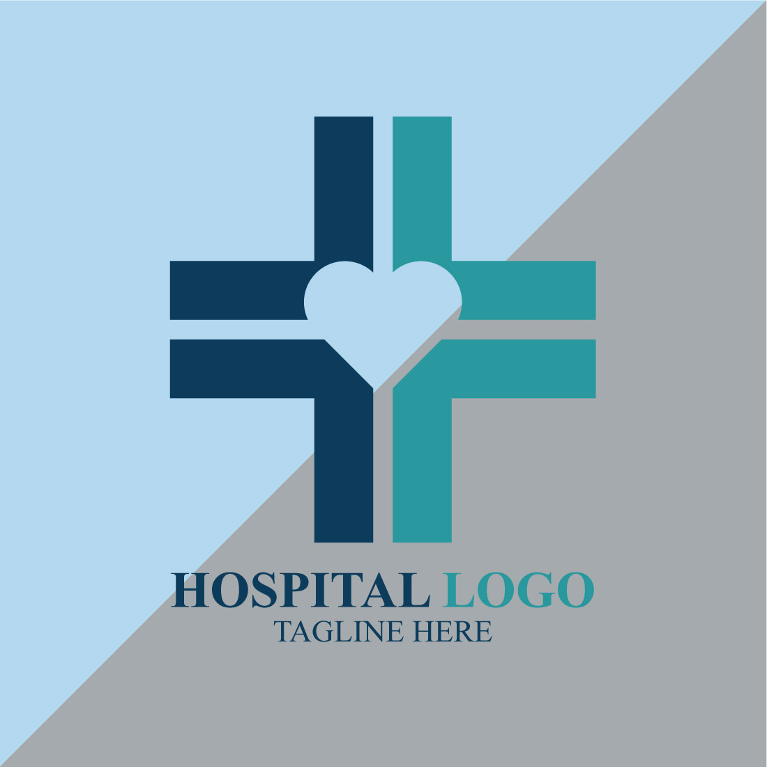 Creative Hospital Logo Design preview image.