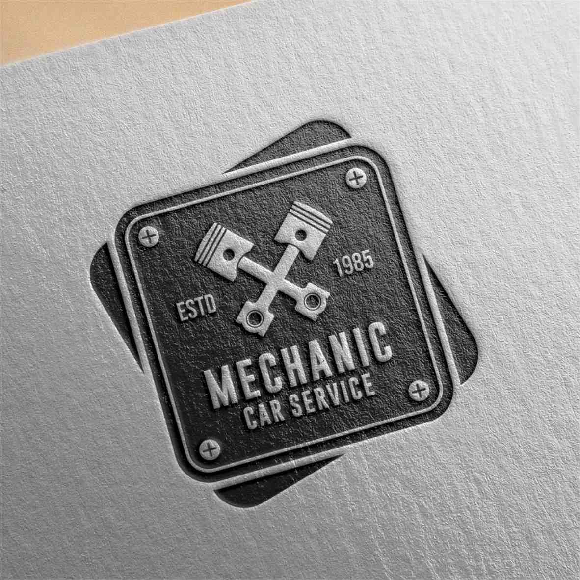 12 mechanic service logo design collection 7 484