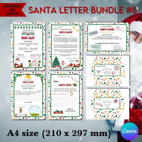 Santa Letter Bunble | Editable by Canva cover image.