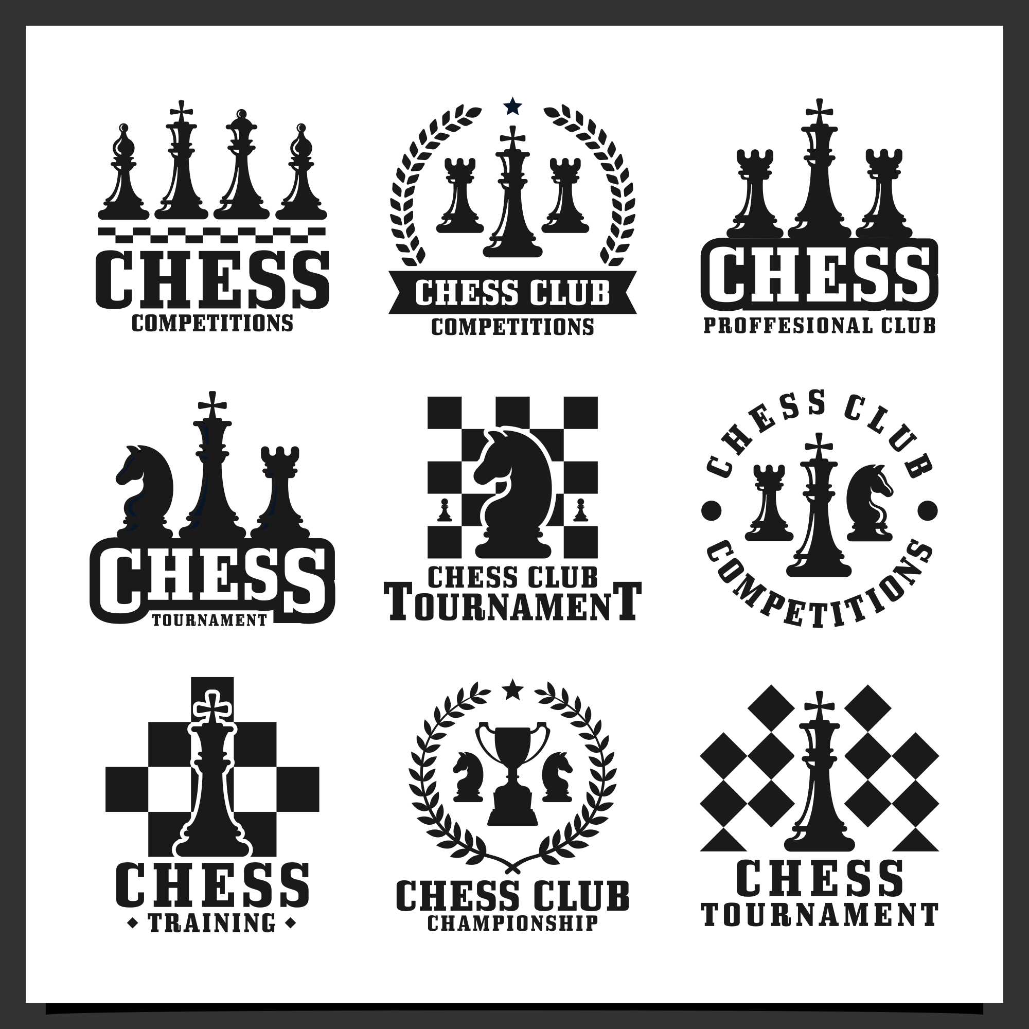 Chess Logo Stock Photos and Images - 123RF