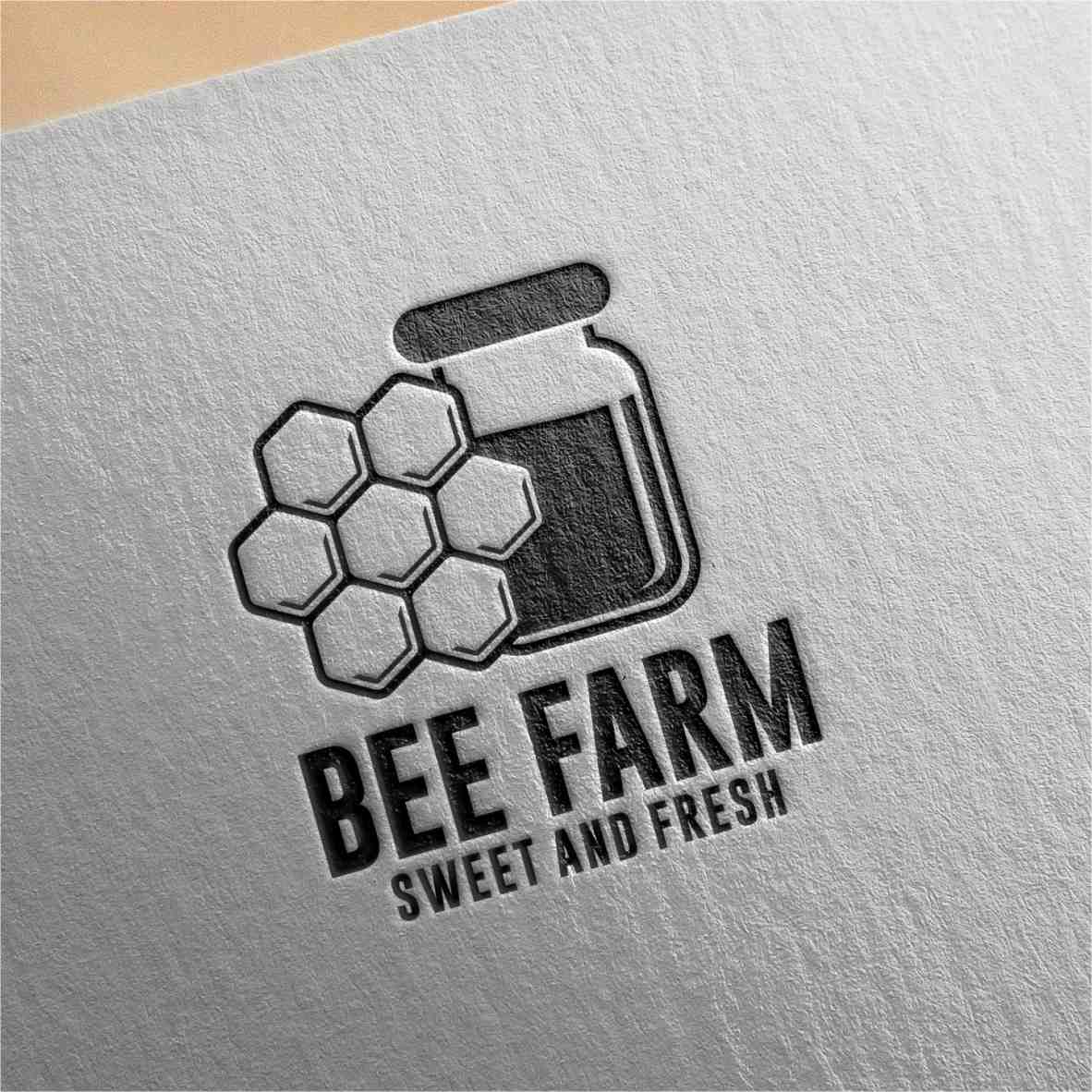 17 natural honey bee logo collection 5 856