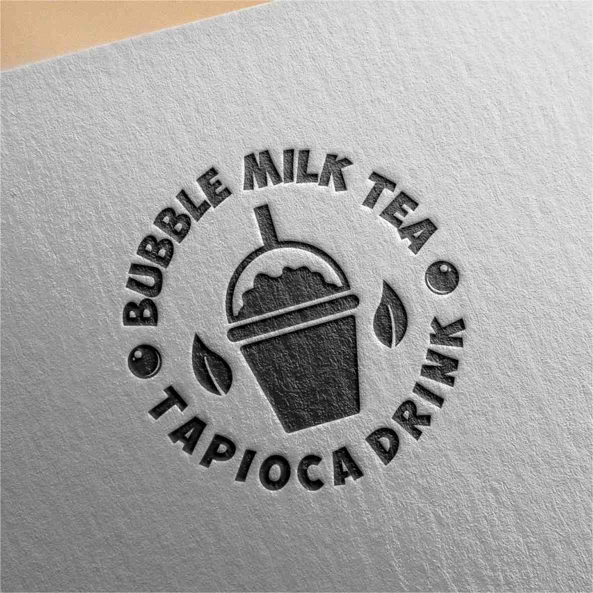 18 bubble tea logo design collection 6 607