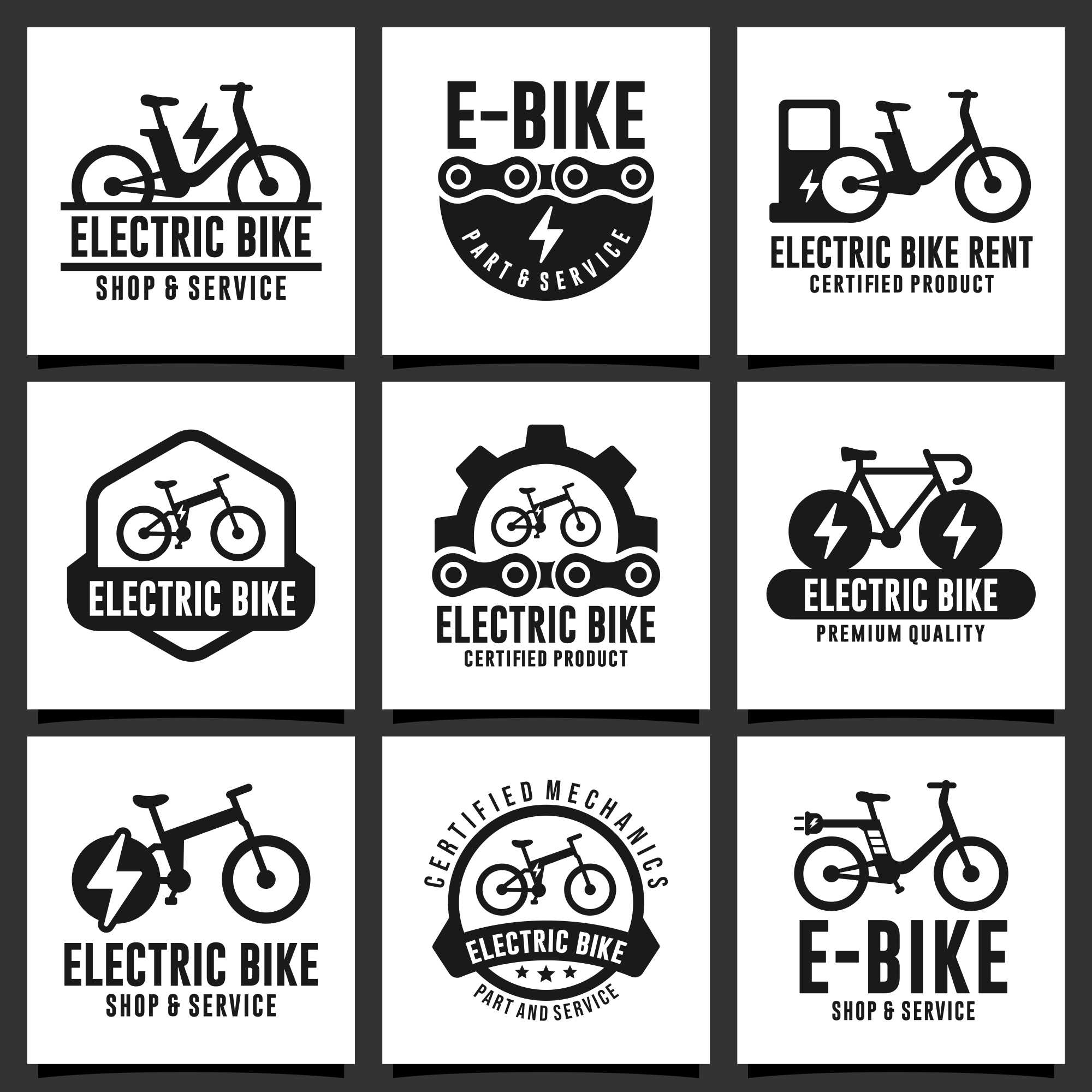 E Bike Logo and Icon Design Graphic by mdnuruzzaman01893 · Creative Fabrica