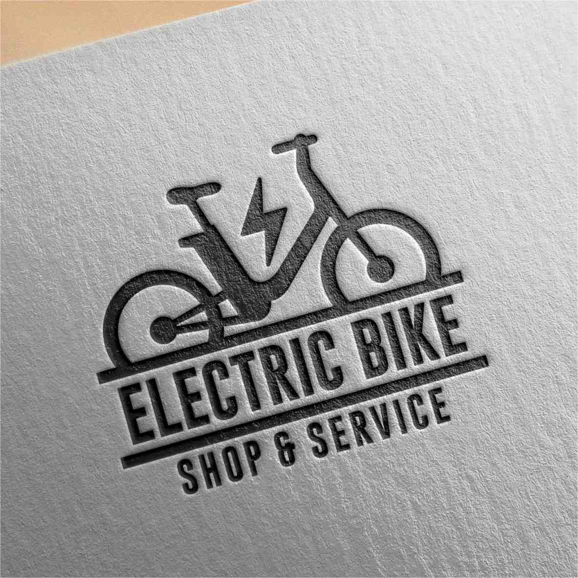 Buy E-bike Modern Minimalist Logo or Symbol Online in India - Etsy