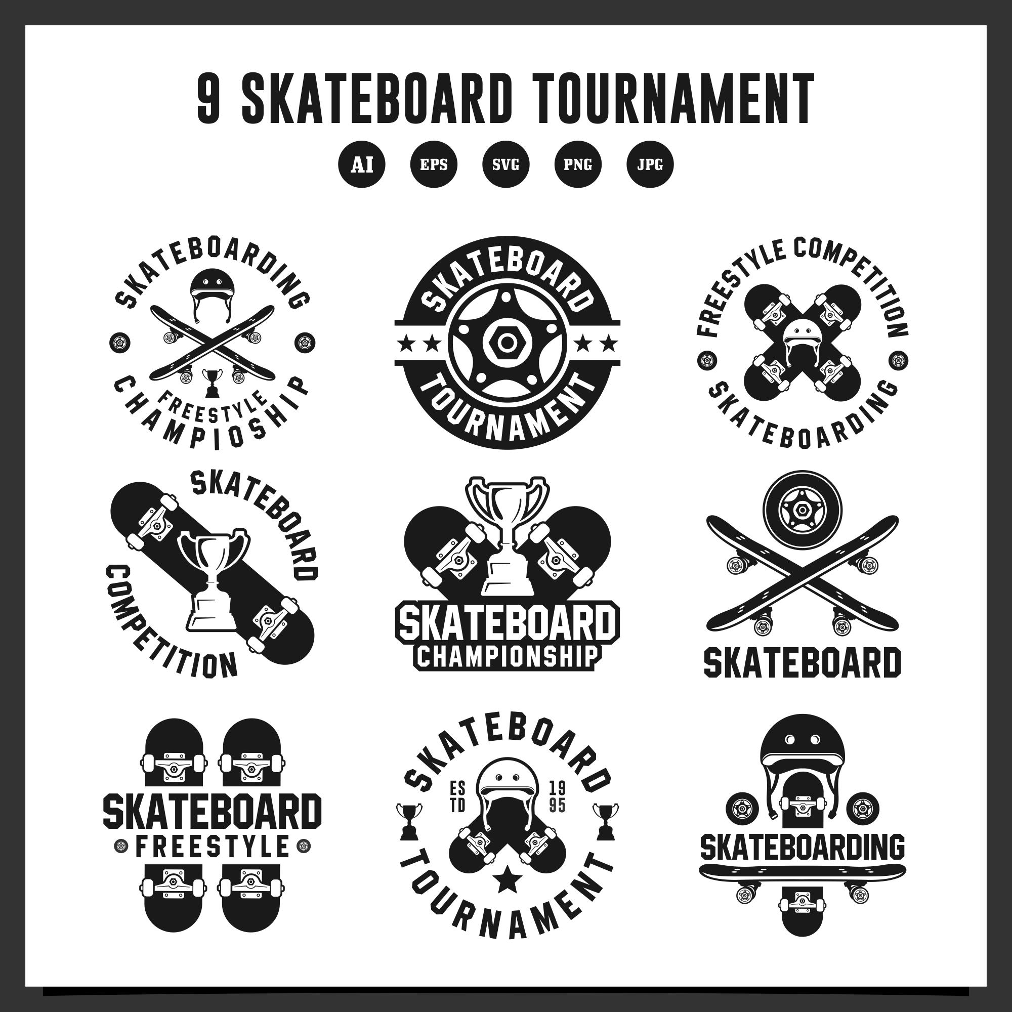 18 skateboard design logo colllection 2 461