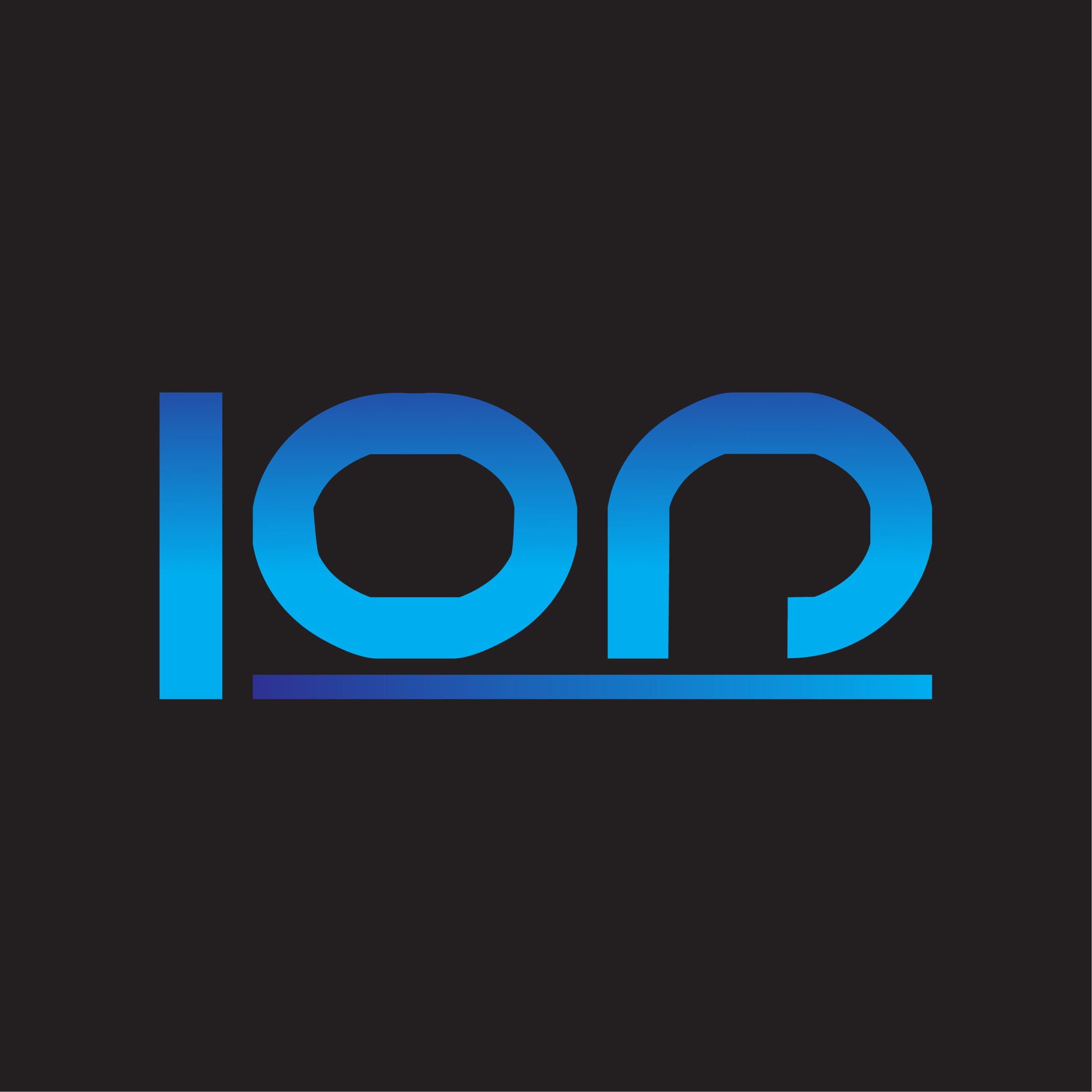 Letter ION Logo or Icon Design Vector Image Template preview image.