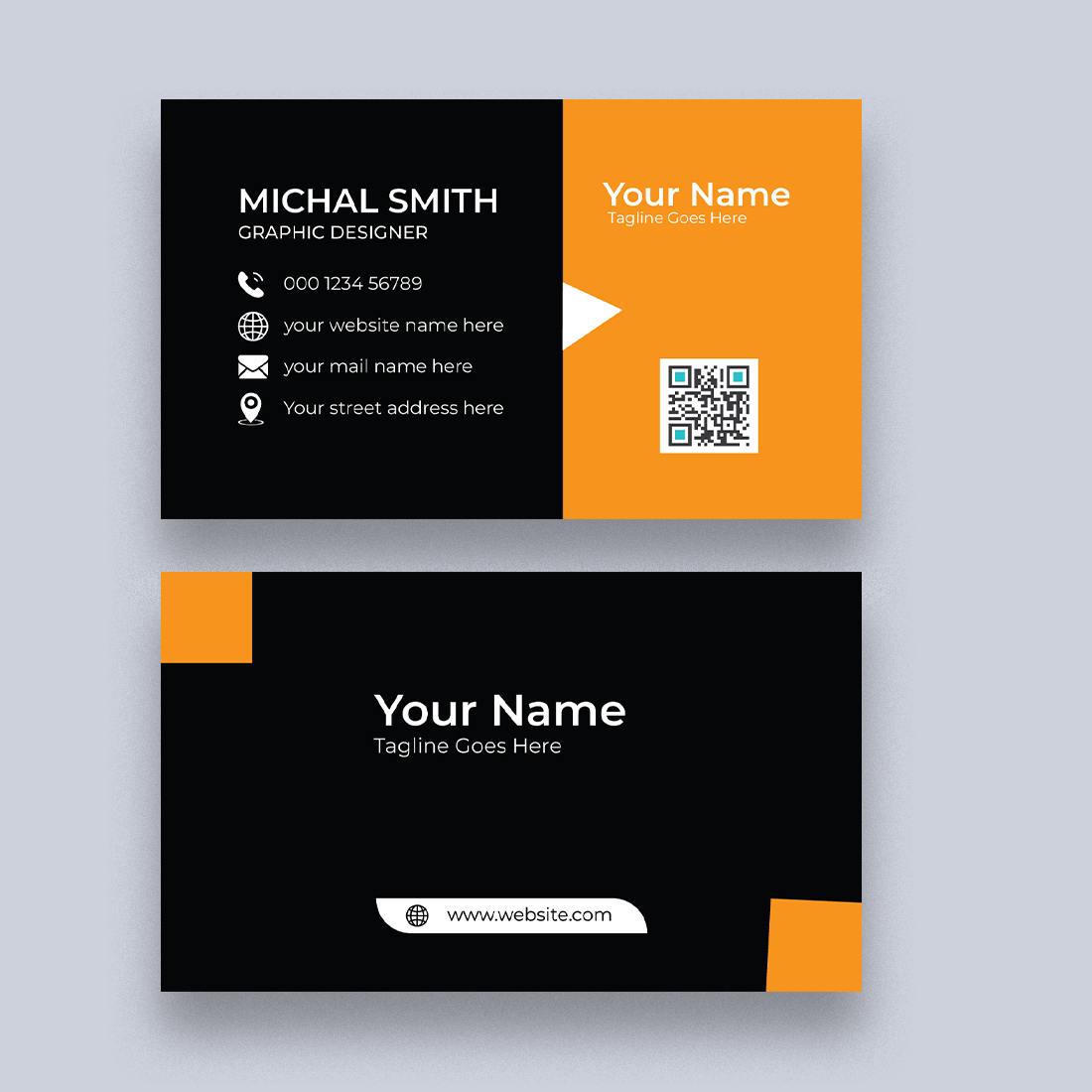 BUSINESS CARD Design Template preview image.