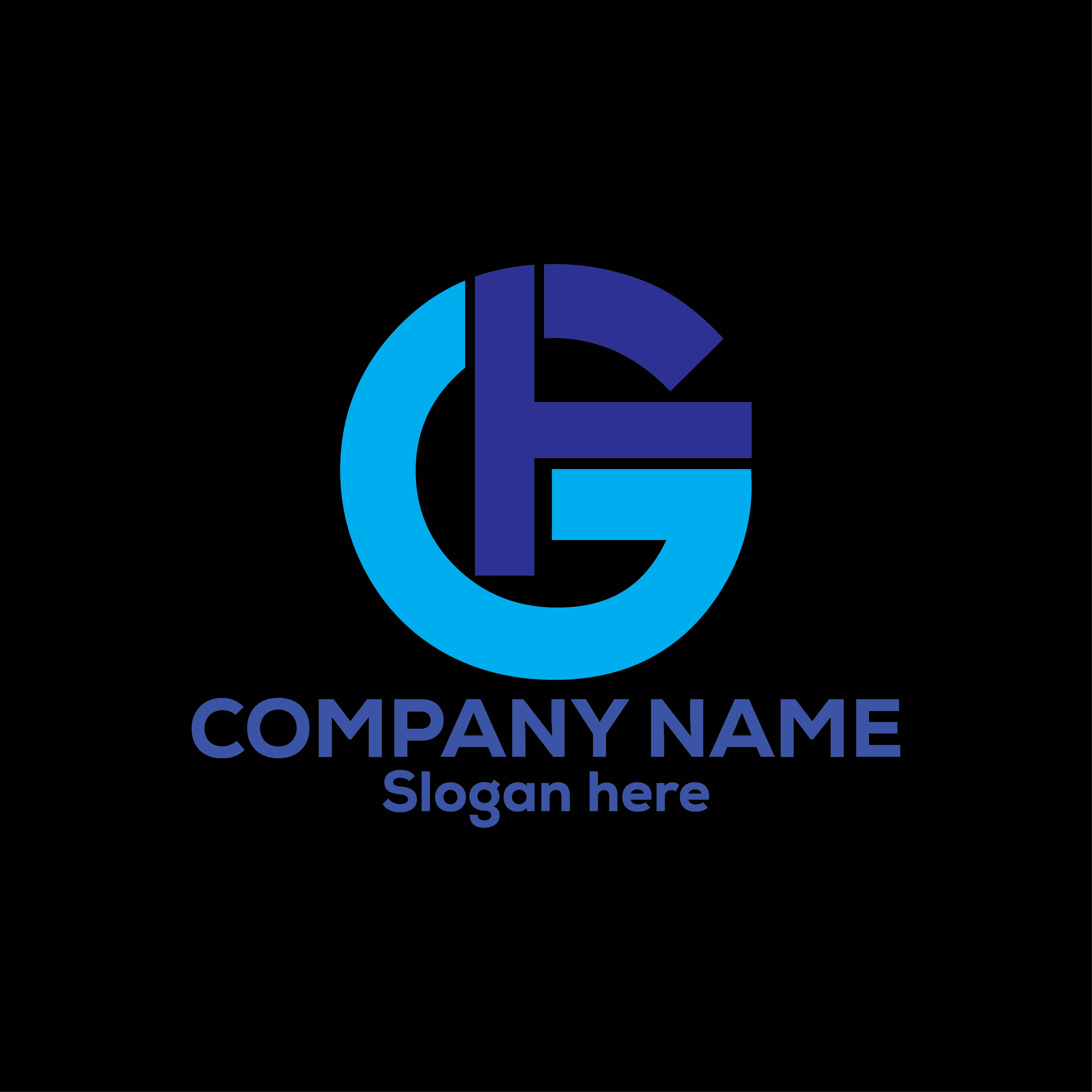 Gf logo letter design on luxury background. fg logo monogram • wall  stickers flat, identity, fashion | myloview.com