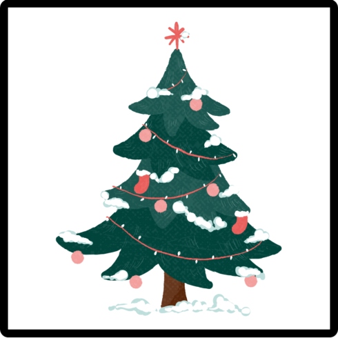 Christmas Digital Printable Tree Home Decor cover image.