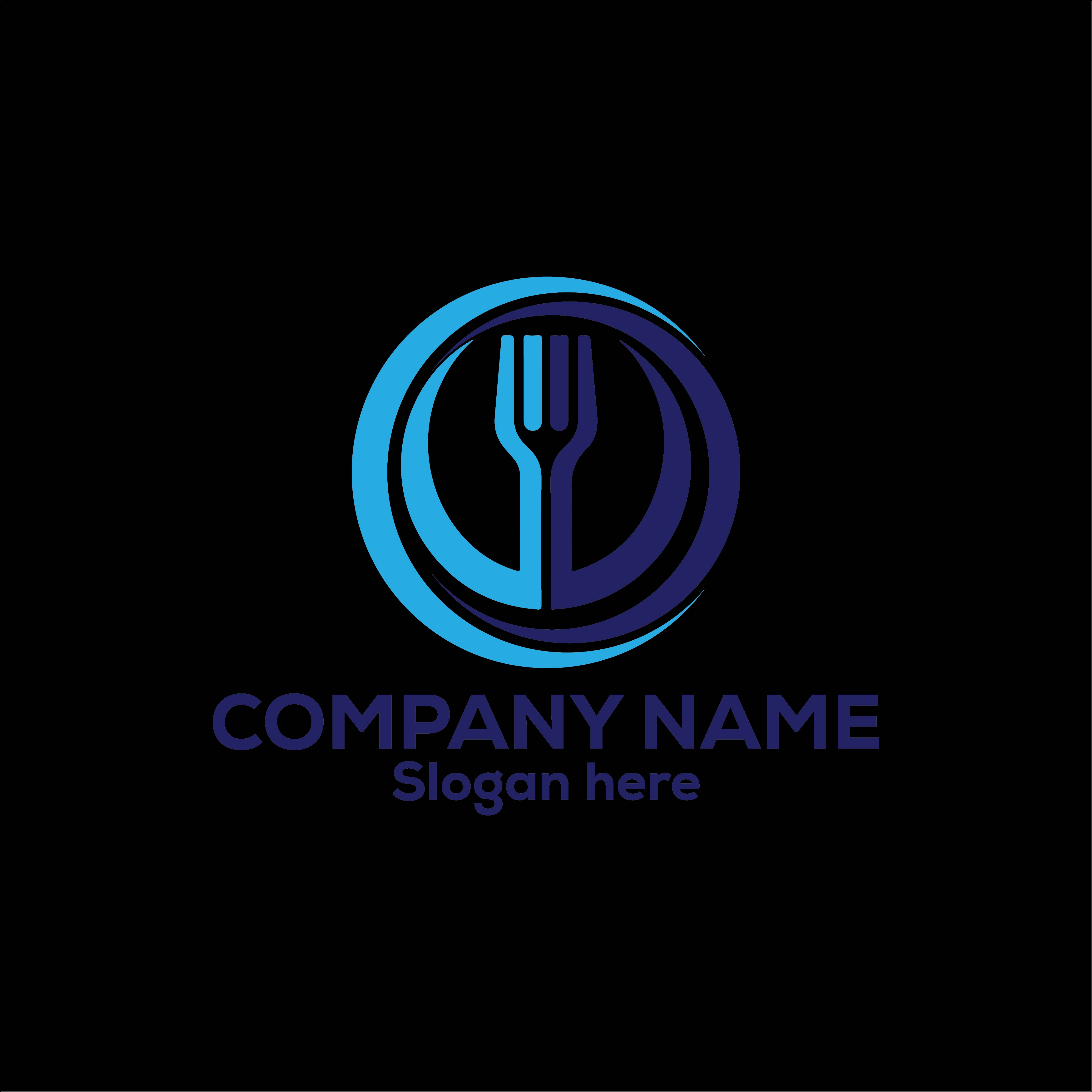 Restaurant Logo or Icon Design Vector Image Template preview image.