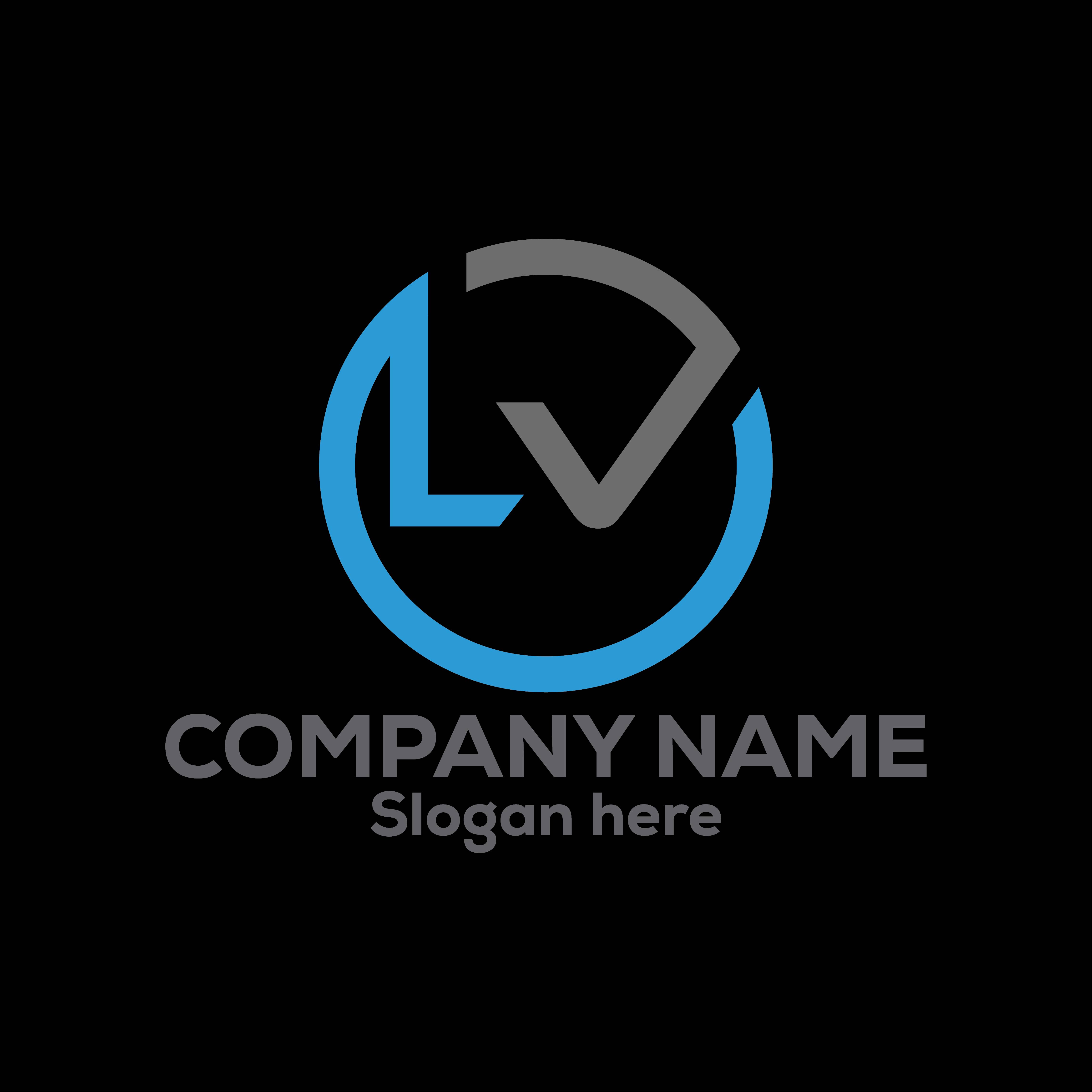 LV Monogram logo Design V6 By Vectorseller | TheHungryJPEG