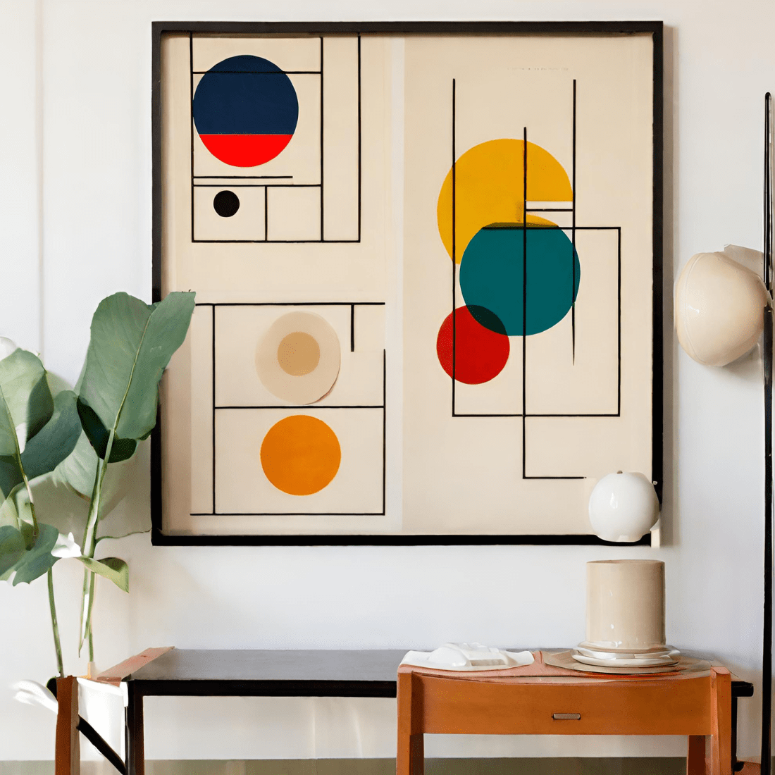 "Bauhaus Elegance: Digital Decorative Poster Bundle (Set of 10 PNGs)" preview image.