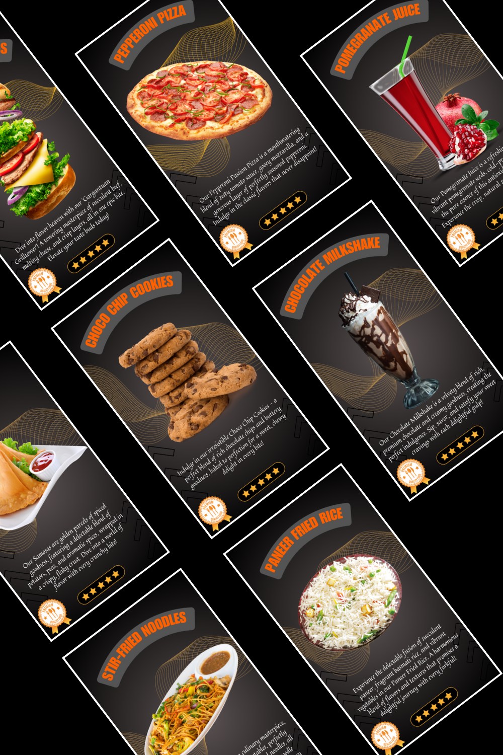 Flavor Craft: Appetizing Ad Templates for Irresistible Restaurant Marketing Brilliance! pinterest preview image.