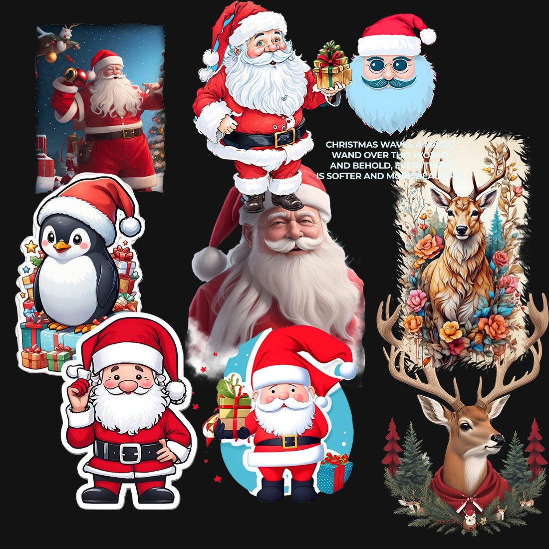 10 CHRISTMAS T SHIRT DESIGN preview image.