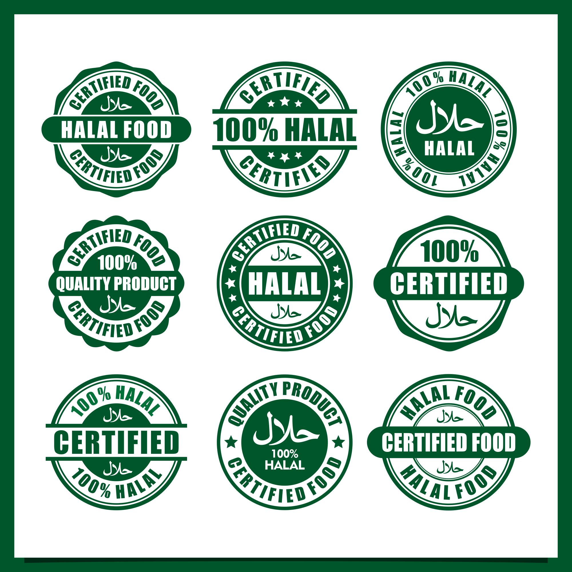 27 halal food logo collection 3 372