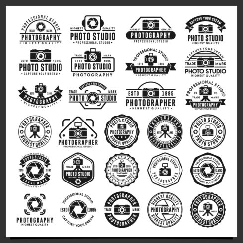 27 Photography logo design collection - $16 cover image.