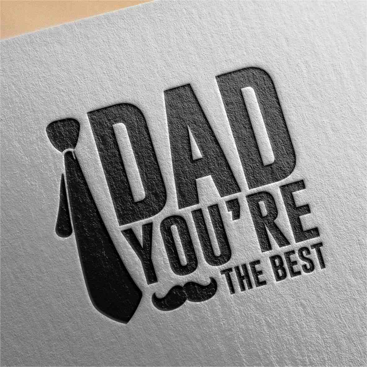 Dad EST 2018 Design New Dad Logo Light