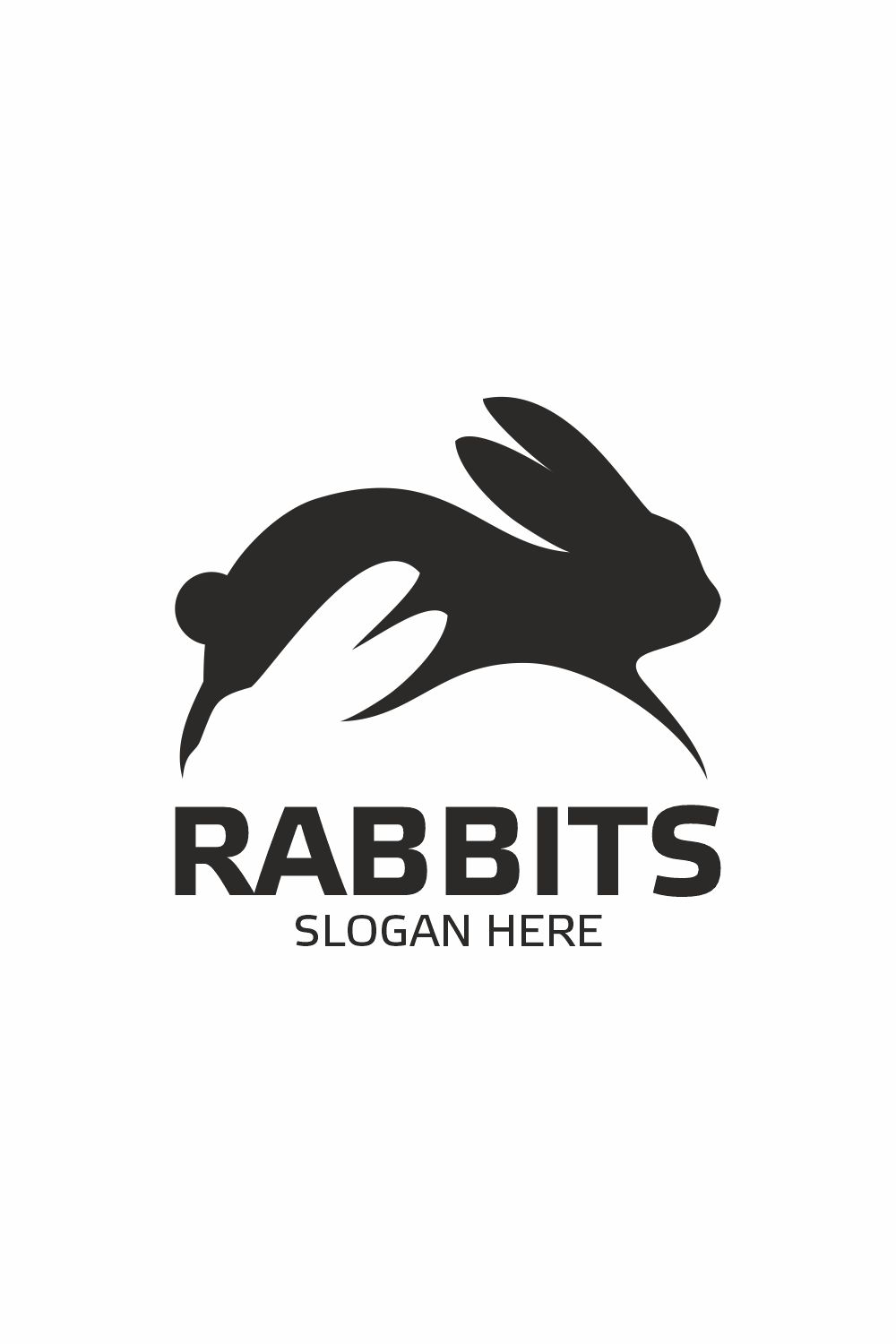 Rabbits logo pinterest preview image.