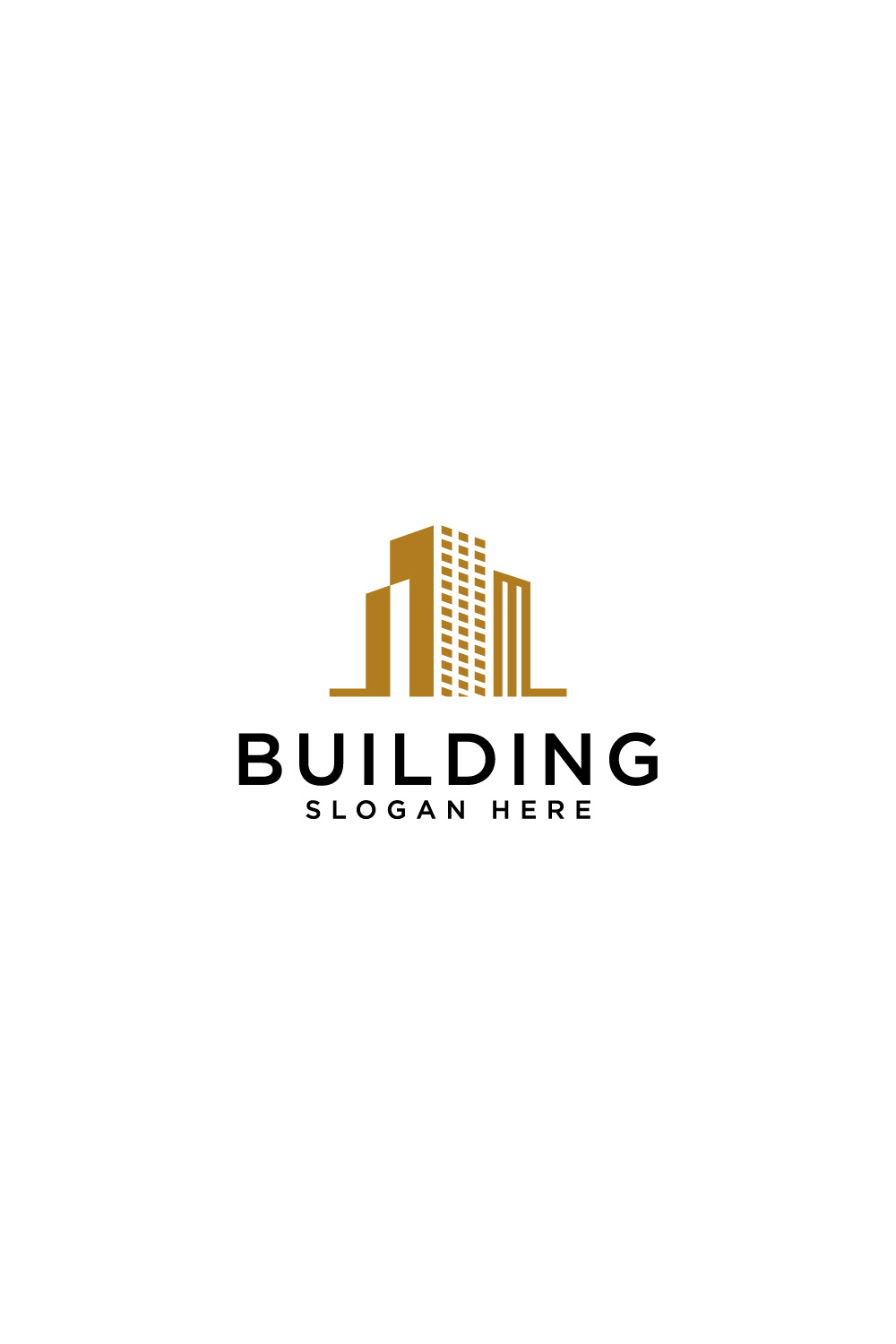 building logo vector design pinterest preview image.